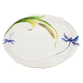 Блюдо DRAGON FLY 34,5х24,5х3,5см (фарфор)