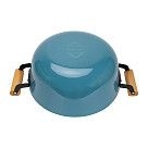 Кастрюля SEAGREEN 28x12см / 6л. со стеклянной крышкой (эмалированны