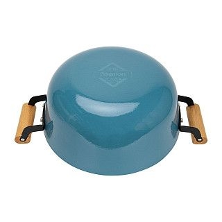 Кастрюля SEAGREEN 28x12см / 6л. со стеклянной крышкой (эмалированны