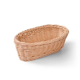 Плетеная корзинка овальная 23x12x8 см (пластик)