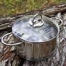 Кастрюля MONICA 24x13.5 см / 6.1 л со стеклянной крышкой