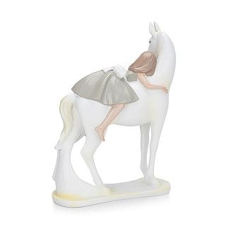 Статуэтка "Девушка верхом на лошади " 20х9х25см ( полирезин)