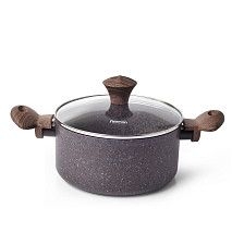 Кастрюля MAGIC BROWN 20x9,8 см / 2,7 л с крышкой (алюминий)