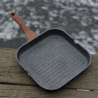 Квадратная сковорода-гриль DAKJJIM 28x4,5 см (алюминий)