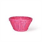 Плетеная корзинка круглая 19x10 см (пластик)