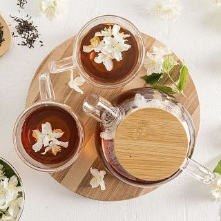 Заварочный чайник 800 мл со стальным фильтром (жаропрочное стекло)