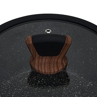 Кастрюля DIAMOND 20x10см / 2,6л со стеклянной крышкой (алюминий)