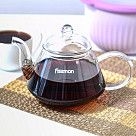 Заварочный чайник 1000 мл со стальным фильтром (жаропрочное стекло)