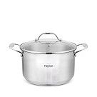 Кастрюля PLATINO 22x12,5 см / 4,4л со стеклянной крышкой (нерж.стал