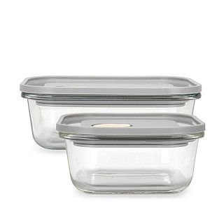 Набор стеклянных контейнеров 2шт 450 / 580мл