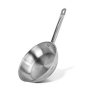 Сковорода 24x6 см без крышки (нерж. сталь)