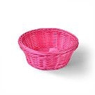 Плетеная корзинка круглая 21x8 см (пластик)