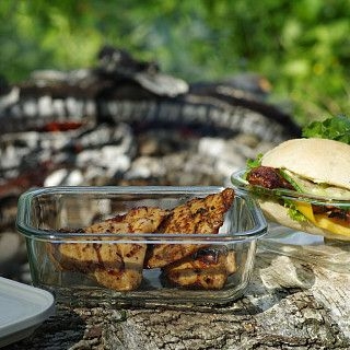 Набор стеклянных контейнеров 2шт 450 / 580мл