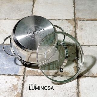 Кастрюля LUMINOSA 18x8,5 см / 2,1 л со стеклянной крышкой