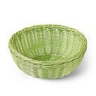 Плетеная корзинка круглая 24x10 см (пластик)