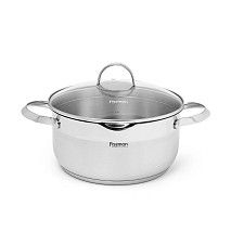 Кастрюля CALLISTO 20x11.5 см / 3,4 л с крышкой (нерж. сталь)