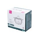 Кастрюля CASSIA 22x13 см / 4,7л со стеклянной крышкой (нерж.сталь)