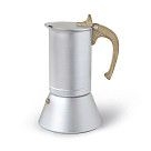 Гейзерная кофеварка с ручкой "под дерево" 300 мл на 6 порций (алюми