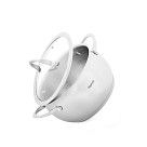 Кастрюля CASSIA 20x12 см / 3,6л со стеклянной крышкой (нерж.сталь)