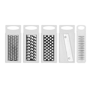 Терка-шинковка с контейнером 32x14x9 см с 5 сменными лезвиями