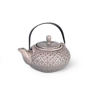 Заварочный чайник 800 мл с ситечком, СЕРЫЙ ПЕСОЧНЫЙ (керамика)