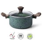 Кастрюля MALACHITE 20x9,8 см / 2,7 л с крышкой (алюминий)