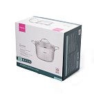 Кастрюля PLATINO 22x12,5 см / 4,4л со стеклянной крышкой (нерж.стал