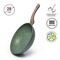 Сковорода-вок MALACHITE 28x8 см (алюминий)