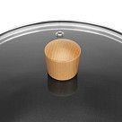 Кастрюля SEAGREEN 28x12см / 6л. со стеклянной крышкой (эмалированны