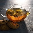 Чайник заварочный 600мл со стальным фильтром (стекло)