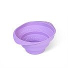 Складной дуршлаг 15x9 см, цвет ЛИЛОВЫЙ (силикон)
