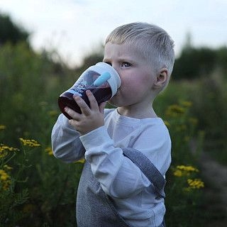 Поильник 240 мл ГОЛУБОЙ (пластик)