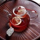 Заварочный чайник 1000 мл со стальным фильтром (жаропрочное стекло)