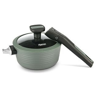 Ковш BRILLIANT 16x7,5см / 1,3л со съем.ручкой и стек. крышкой (алю