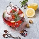 Заварочный чайник 1000 мл со стальным фильтром (жаропрочное стекло)