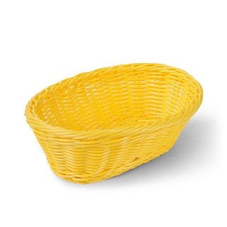 Плетеная корзинка овальная 24x17x9 см (пластик)