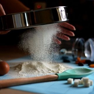 Сито для муки 23x23х4 см (сталь)