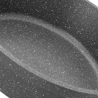 Сковорода для жарки UNIQUE PRO 24x6,4см со стеклянной крышкой (алю