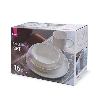 Набор столовой посуды 16 предметов (4 персоны), фарфор Horeca арт.6358