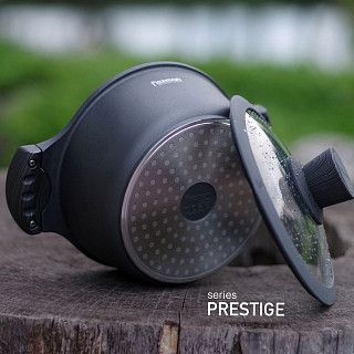 Кастрюля PRESTIGE 20x9,5 см / 2.4 л с крышкой (алюминий)