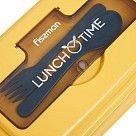 Ланч-бокс с тремя отделениями 21,5x15x8см / 1100мл, цвет Жёлтый