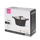 Кастрюля FILOMENA 20x10,5см / 2,3л со стеклянной крышкой (алюминий