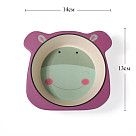 Глубокая тарелка 14x13 см БЕГЕМОТИК из бамбукового волокна