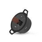 Кастрюля FILOMENA 20x10,5см / 2,3л со стеклянной крышкой (алюминий