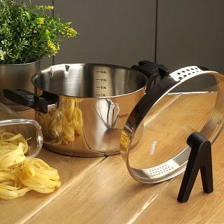 Кастрюля ELIZ 20x11 см / 3,3л со стеклянной крышкой (нерж.сталь)