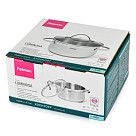 Кастрюля LUMINOSA 18x8,5 см / 2,1 л со стеклянной крышкой