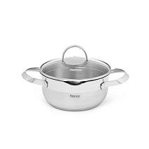 Кастрюля CALLISTO 18x8.5 см / 1,9 л с крышкой (нерж. сталь)