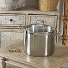 Кастрюля TAHARA 26x17 см / 9,0 л с крышкой (нерж. сталь)
