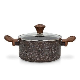 Кастрюля MAGIC BROWN 20x9,8 см / 2,7 л с крышкой (алюминий)