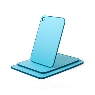 Набор из 3 разделочных досок 41х28см,36х24см,31х20см цвет синий (пл